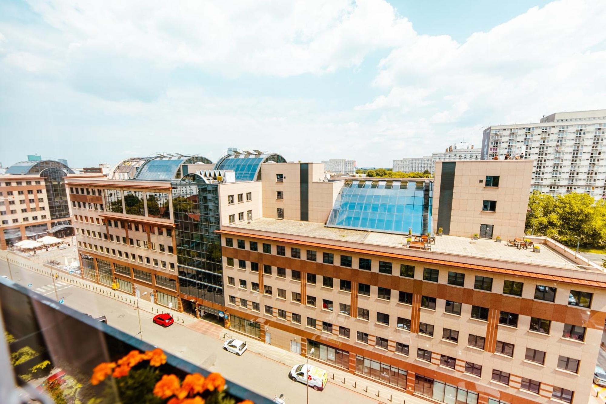 Industrial 9Th Floor Central Apartment With Balcony And Views ワルシャワ エクステリア 写真